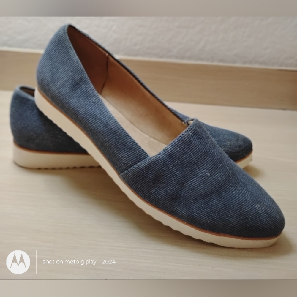 Life Stride Denim Blue Loafers